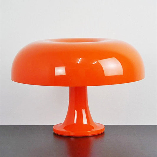 Scandinavian Mushroom Lamp – Unique Orange Table Lamp for Your Room