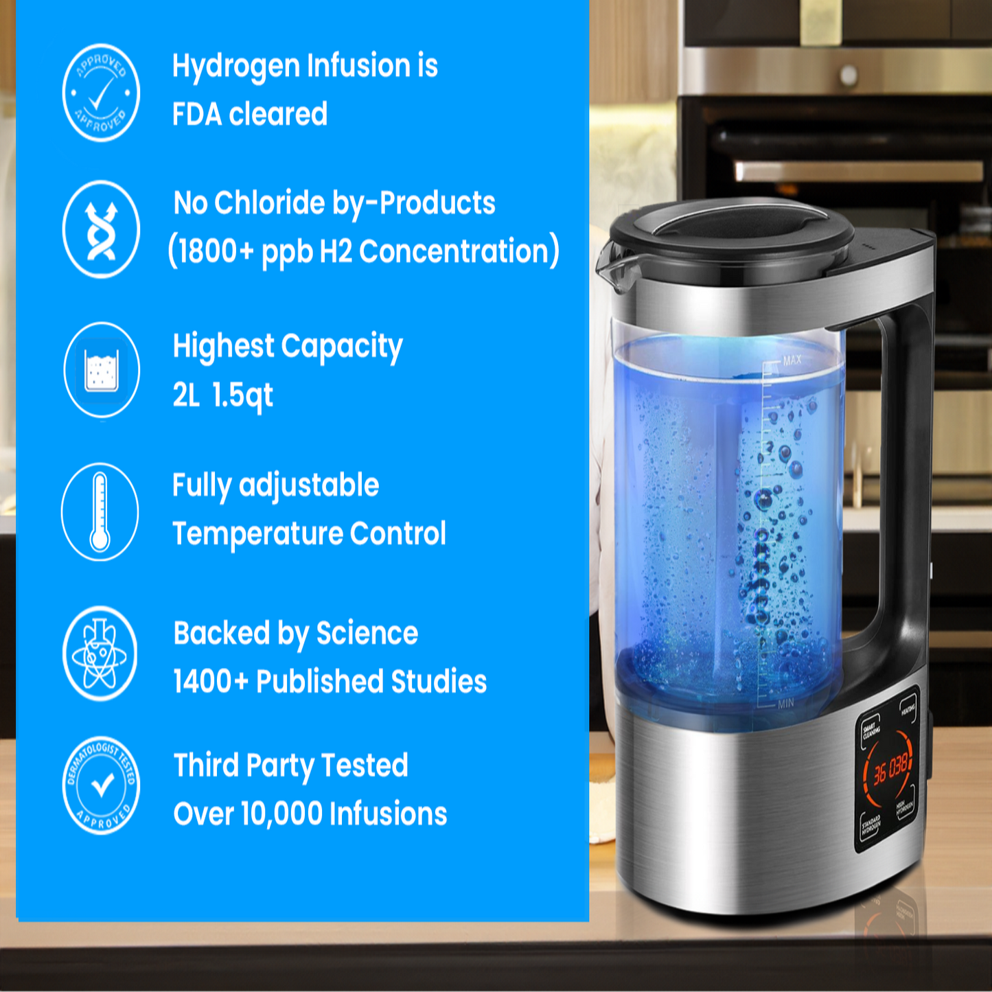 HydroZen™ Pitcher | Turn Water into Ionized