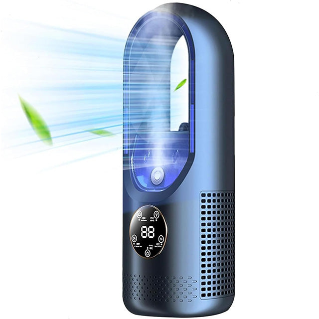 Bladeless Portable Air Conditioner | Ultra-Quiet, Ergonomic Design & Ideal for Home and Office Use