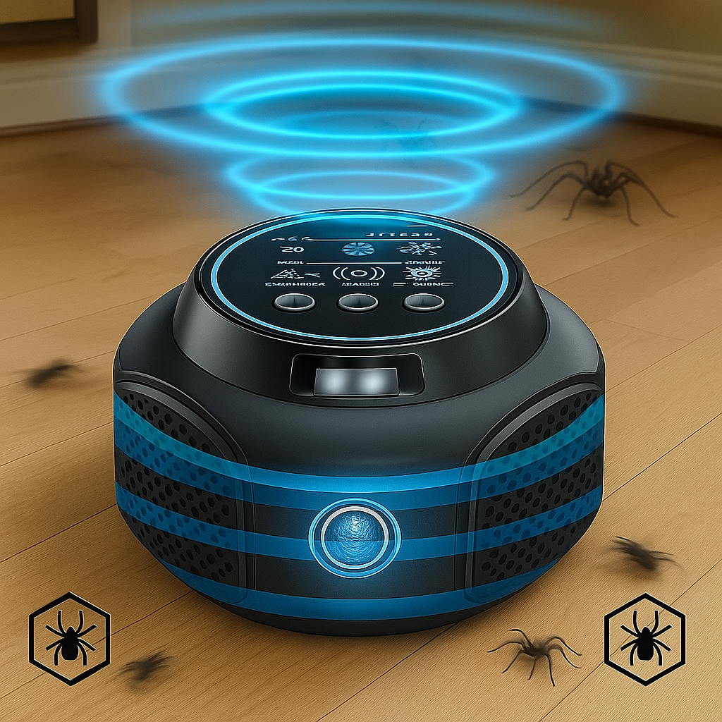 Plug-In Ultrasonic Spider Repeller | Chemical-Free. Safe & Silent for Home Coverage