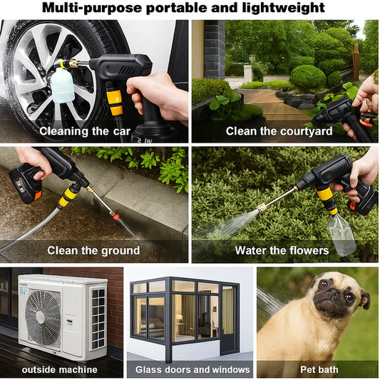 Portable 48V Battery Pressure Washer | Powerful, Lightweight and Ideal for Cleaning Cars, Gardens and Outdoor Surfaces