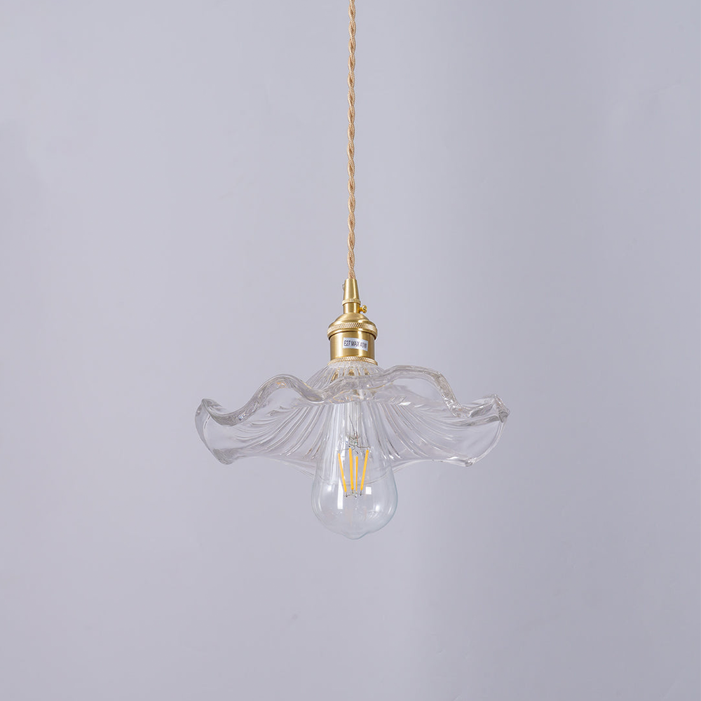 Stylish Hibiscus Flower Lamp – Elegant Glass Pendant Light for Modern Interiors