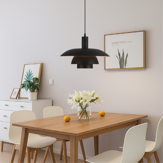 Danish Style LED Pendant Light | Minimalist Design. Dimmable & Ideal for Dining Room. Kitchen or Living Space