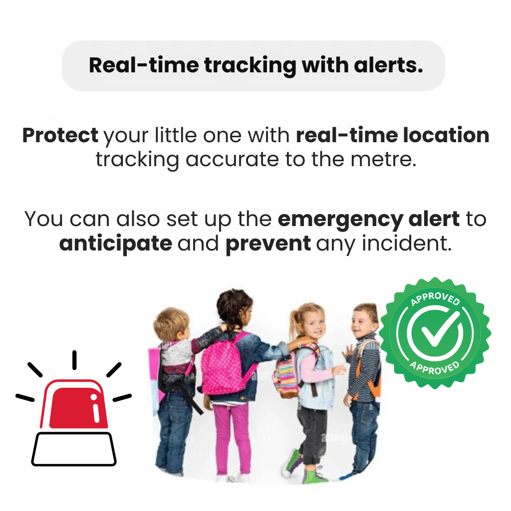 Child GPS Tracker | Waterproof, Real-Time Location & SOS Alerts for Kids' Safety