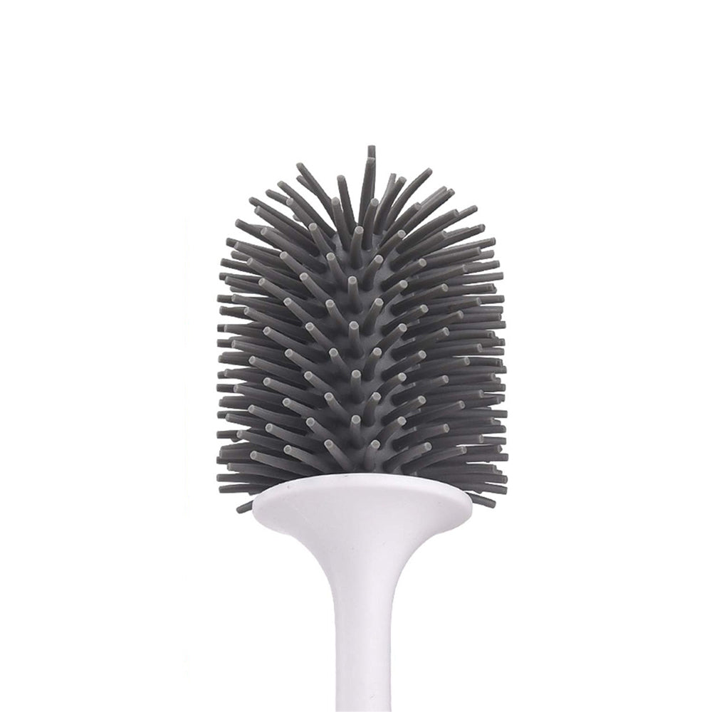 Silicone Toilet Brush with Holder | Modern, Efficient Loo Brush for Home Cleaning