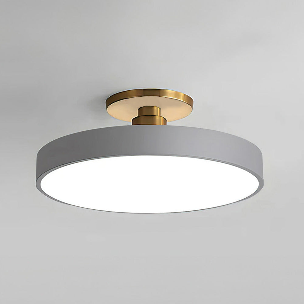 LED Ceiling Light | Modern Black Metal Flush Mount, Energy-Efficient & Ideal for Living Room, Bedroom or Hallway