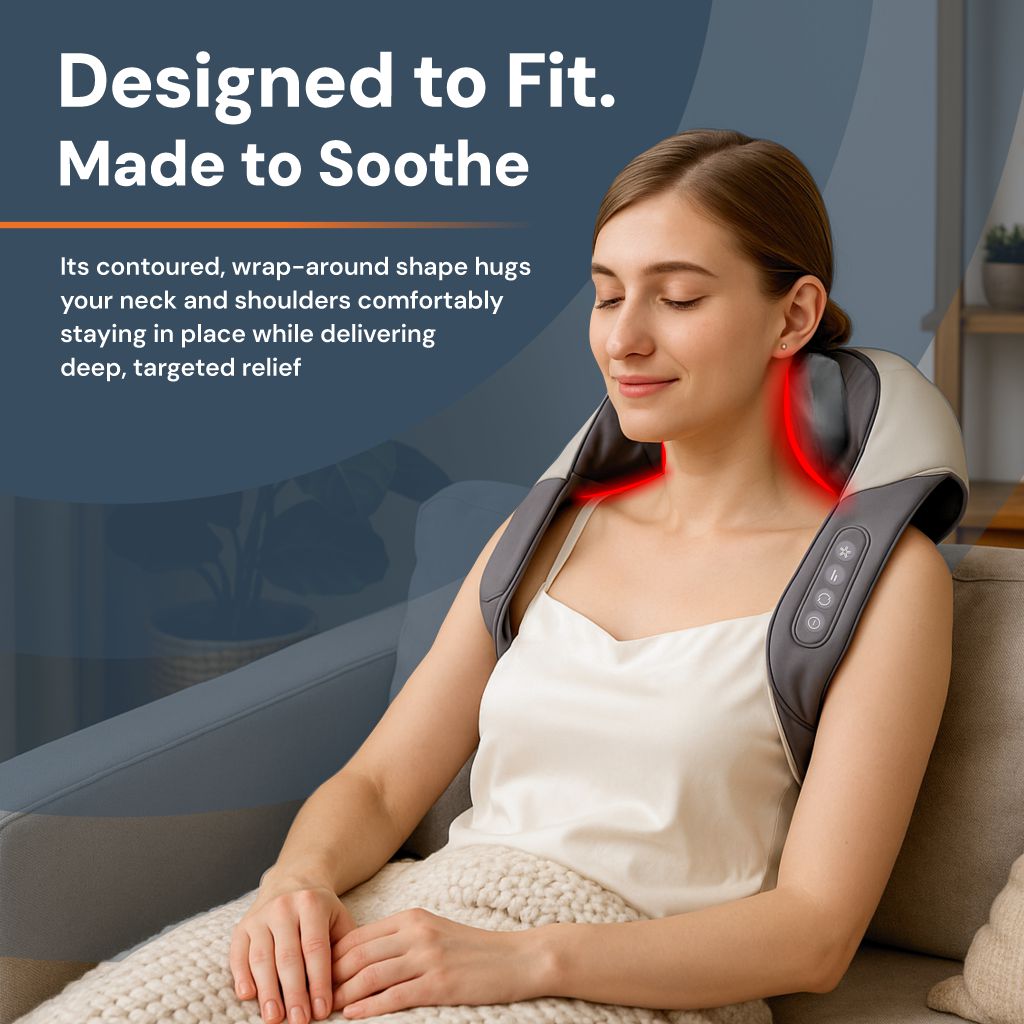 Heating Pad for Neck and Shoulder Pain Neck - Pain Relief, Electric, Portable, Adjustable Heat Function, Ideal for Home Use