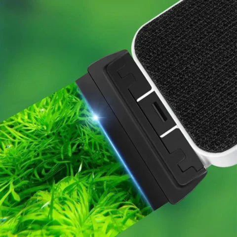 Magnetic Aquarium Glass Cleaner | Easy-Grip Design & Corner-Savvy Blades for Crystal-Clear Views and Algae-Free Habitats