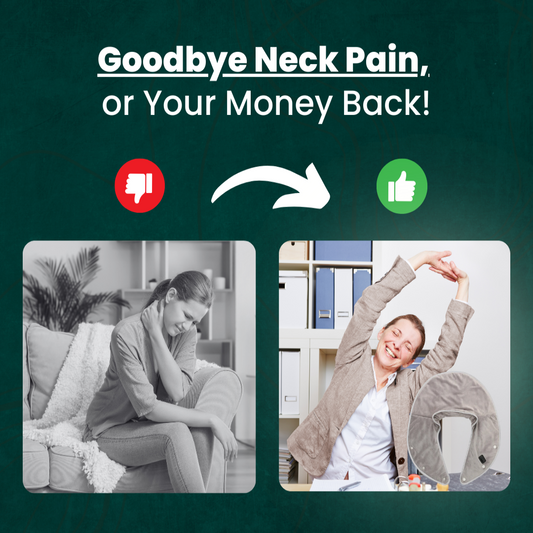 Neck Heating Pad & Massager | Neck and Shoulder Heat for Muscle Relaxation | Adjustable Settings for Stress Relief | Targeted Neck Pain and Relaxation