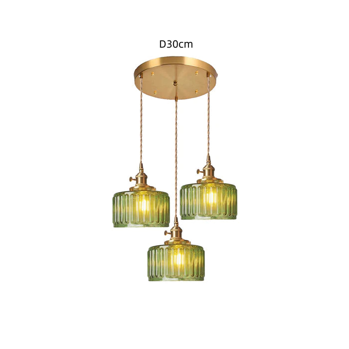Vintage Crystal Pendant Light Fixture for Dining Room & Living Room Decor