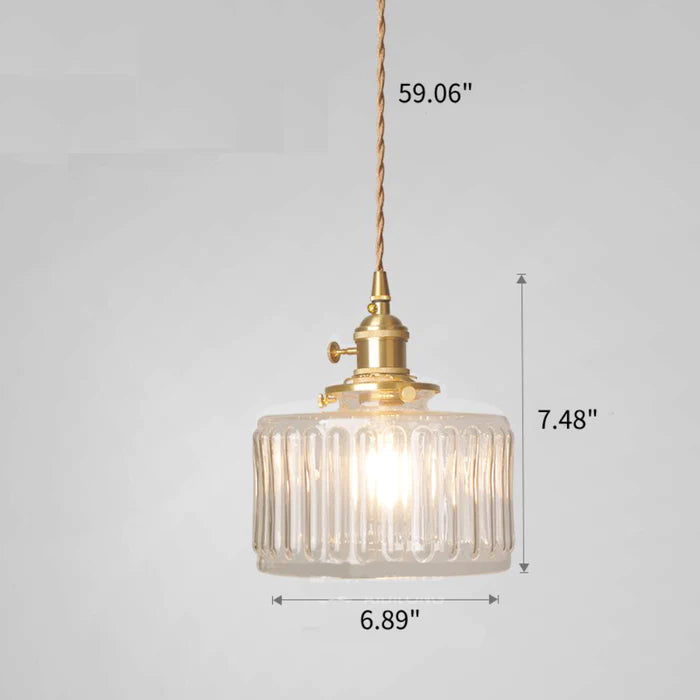 Vintage Crystal Pendant Light Fixture for Dining Room & Living Room Decor