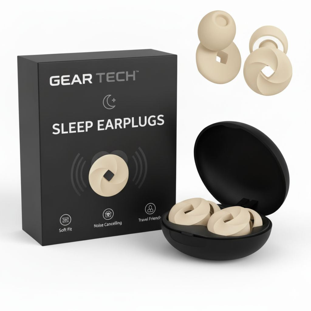 Sleep Ear Plugs at Night | 33dB Noise Cancelling, Soft, Custom-Fit Design for Uninterrupted Rest & Focus
