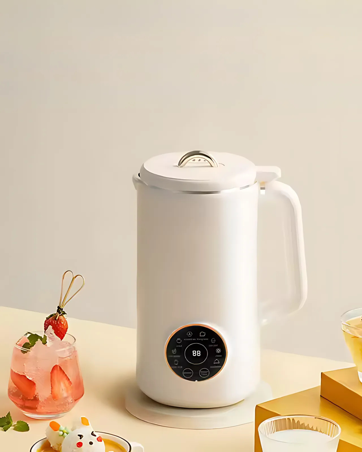 Nut Milk Maker Machine for Almond, Cashew, and Oat Milk - Easy to Use, BPA-Free, and Compact for Home Kitchen