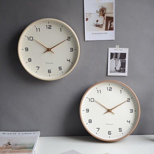 Scandinavian Simple Wall Clock - Modern Minimalist Design for Home Decor & Office Use