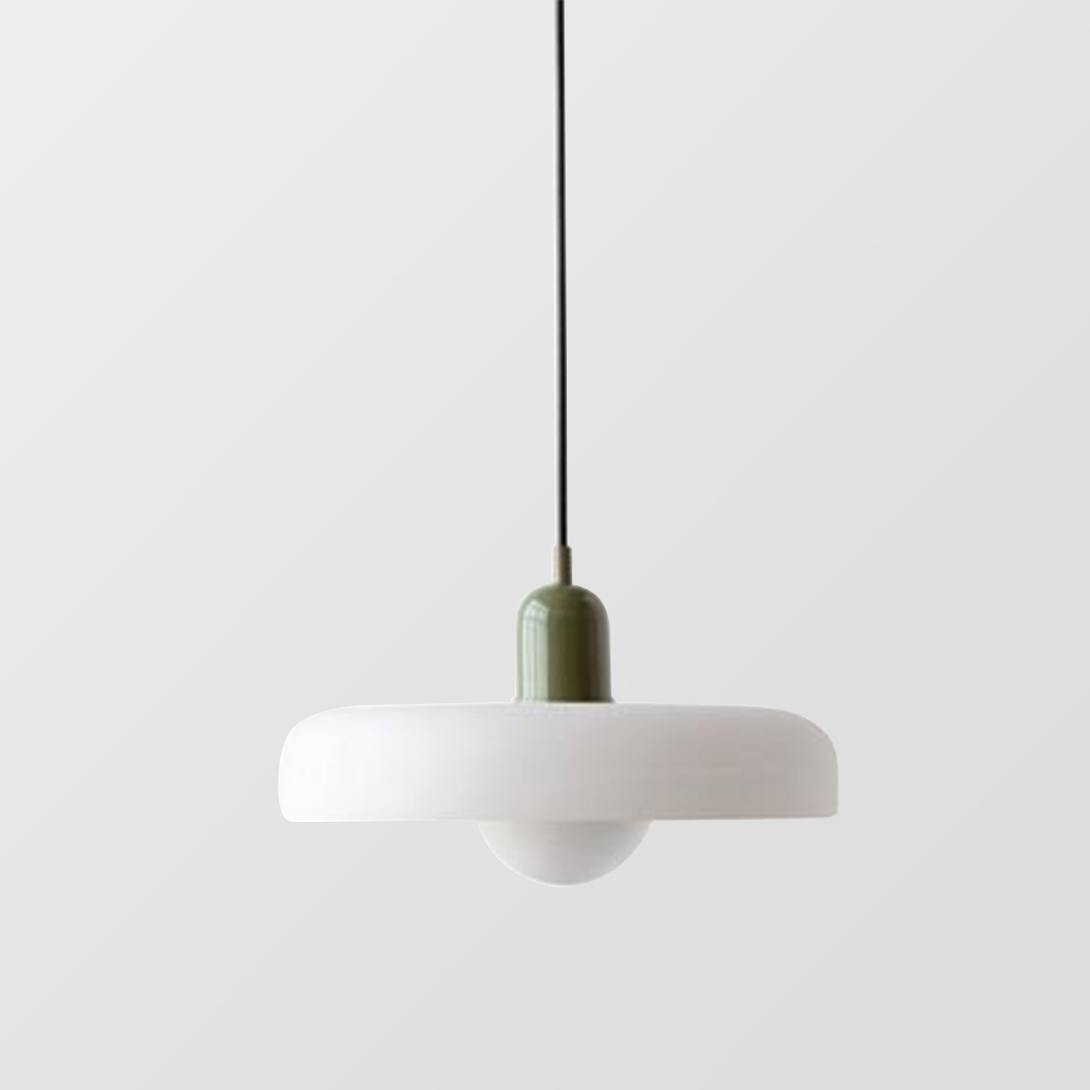 Colored Glass Bauhaus Pendant Light Fixture for Modern Home Decor & Dining Spaces