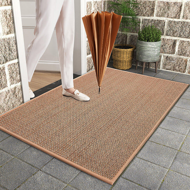 Indoor Entrance Door Mats: Non-Slip , Washable, Natural Coir for Kitchen, Patio, & Doorway - All Sizes