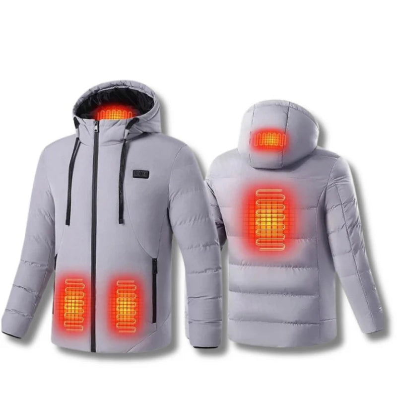 Heated Puffer Jacket – Rechargeable Heated Jackets with Battery Pack, Best Heated Winter Coat for Men & Women UK