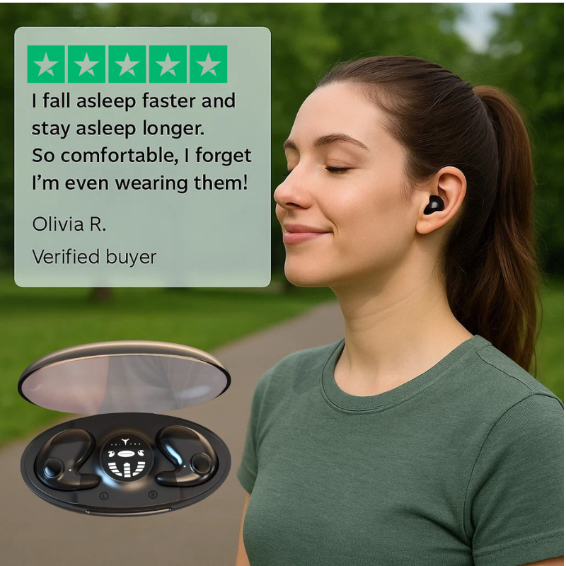 Invisible Wireless Sleep Headphones | IPX5 Waterproof, Bluetooth 5.3 for Comfortable Sleep and Relaxation