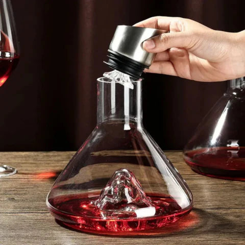 Premium Wine Decanter | Lead-Free Crystal with Quick Aeration & Filtration for Enhanced Flavor Experience