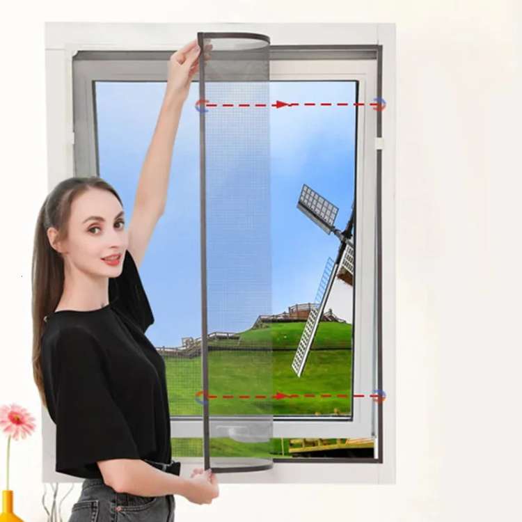 Magnetic Mosquito Net for Windows - No-See-Um Mesh Insect Screen for Home Protection & Bug Prevention