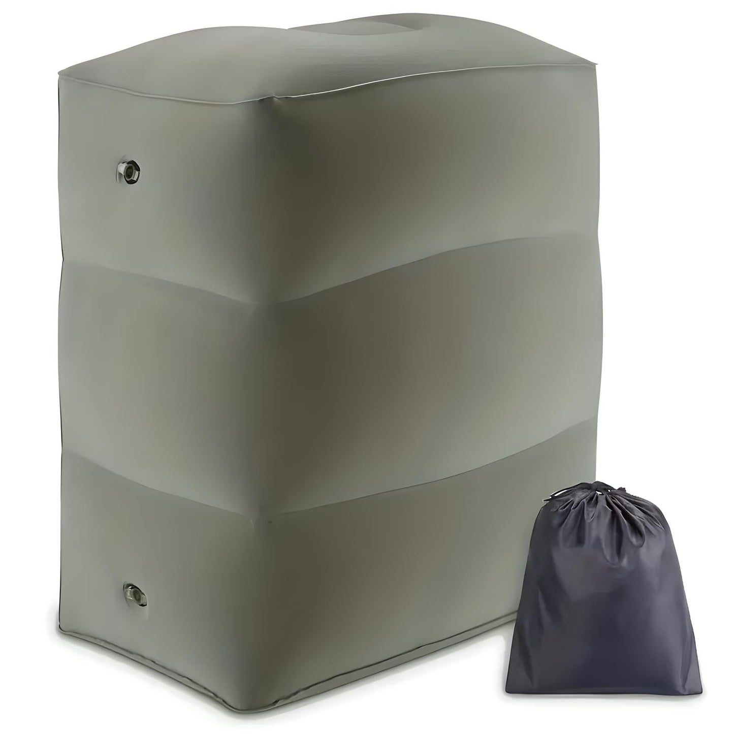 Inflatable Travel Footrest | Ergonomic, Adjustable Height & Compact for Planes, Trains, Buses & Office Use