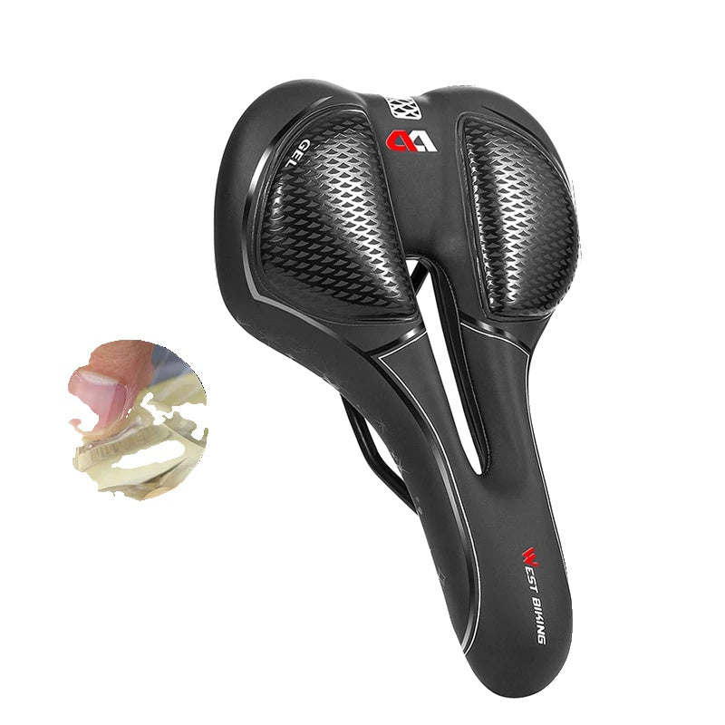 High Elastic Shock Absorbing Bicycle Saddle | Waterproof, Breathable & Comfortable for Mountain and Road Biking