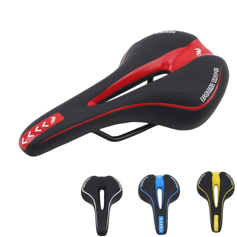 Extra Soft Gel Bicycle Saddle | Ergonomic Hollow Design & Non-Slip Surface for MTB and Road Biking