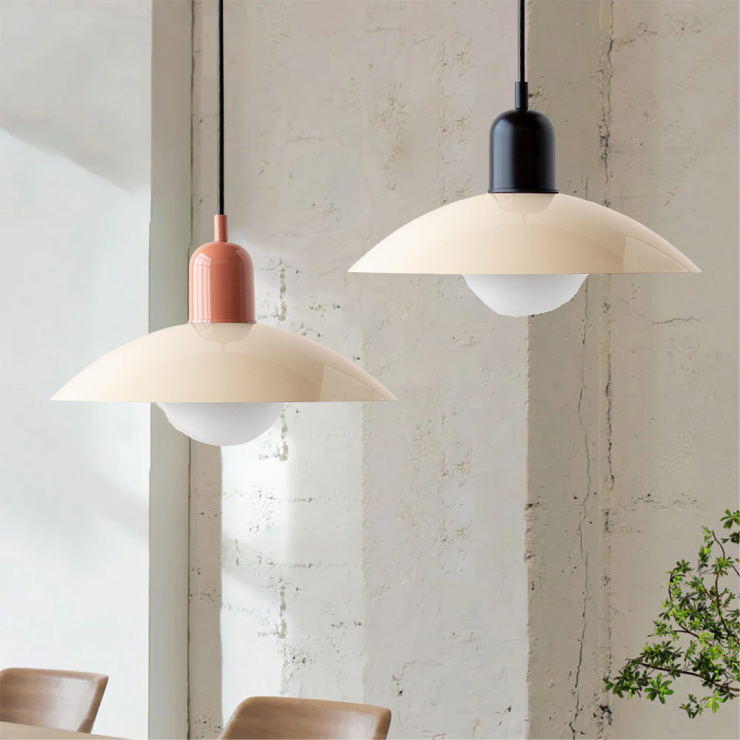 LED Bauhaus Pendant Light Fixture - Colorful Macaron Design for Kitchen, Dining Room & Modern Interiors