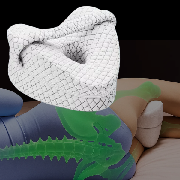Orthopedic Knee Pillow for Side Sleepers | Memory Foam, Hypoallergenic & Ideal for Sciatica, Back Pain Relief