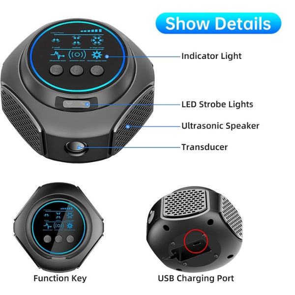 Plug-In Ultrasonic Spider Repeller | Chemical-Free. Safe & Silent for Home Coverage