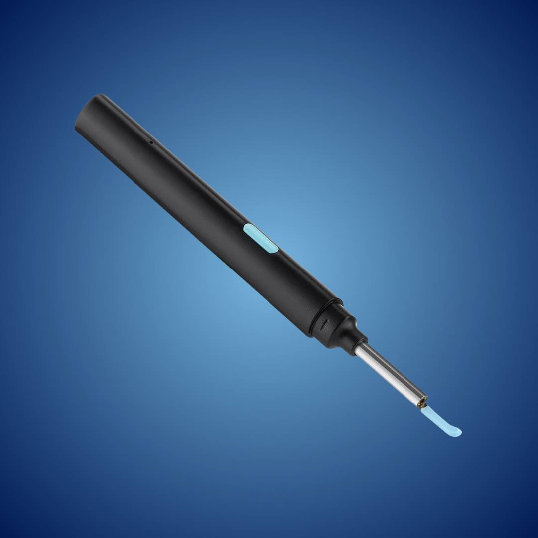 Ear Wax Removal Tool with Camera | Smart Otoscope Ear Cleaner | HD Visual Endoscope with 6 LEDs | Wi-Fi App
