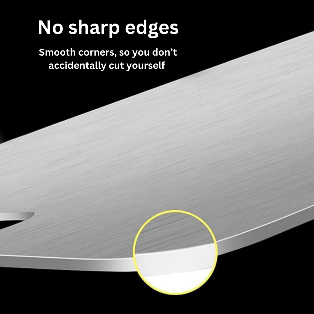 Medical Grade Titanium Cutting Board | Durable, Non-porous Surface for Safe Food Preparation & Kitchen Use