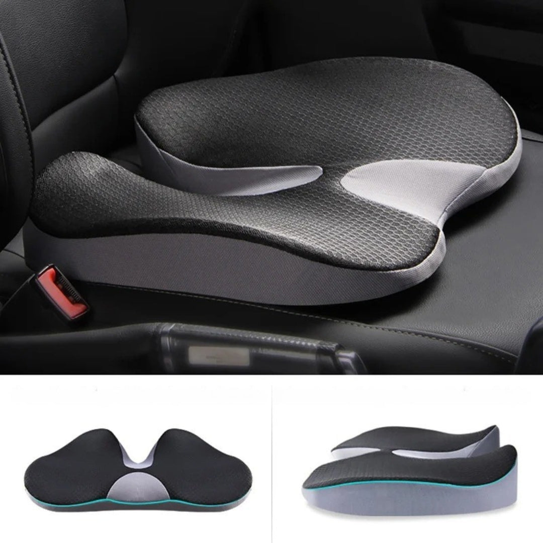 Orthopedic Car Seat Cushion – Comfortable Chair Pad with Anti-Slip Bottom for Better Support