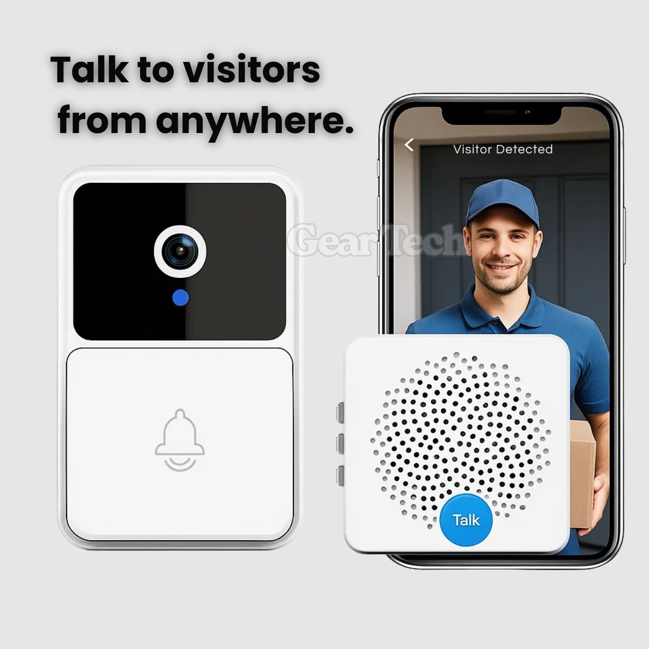Smart Video Doorbell Camera – HD Security with Two-Way Audio & Motion Detection
