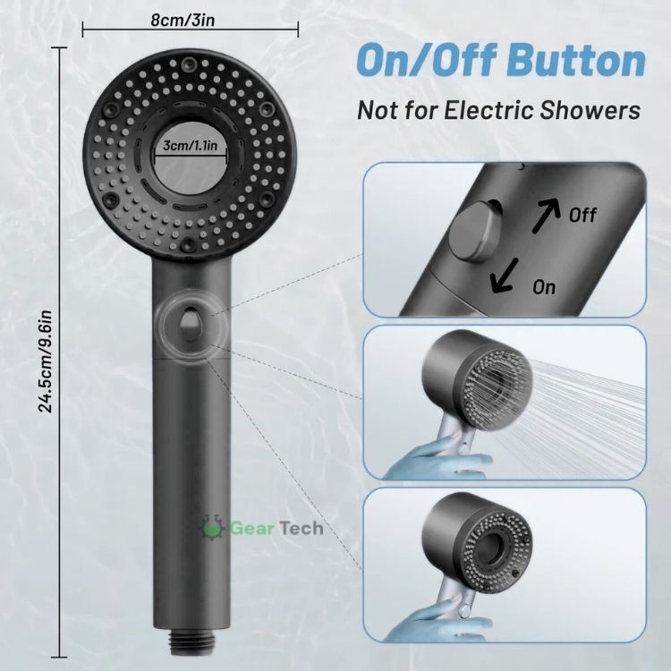 Enhanced Power Shower Head – Designed for Consistent High Pressure