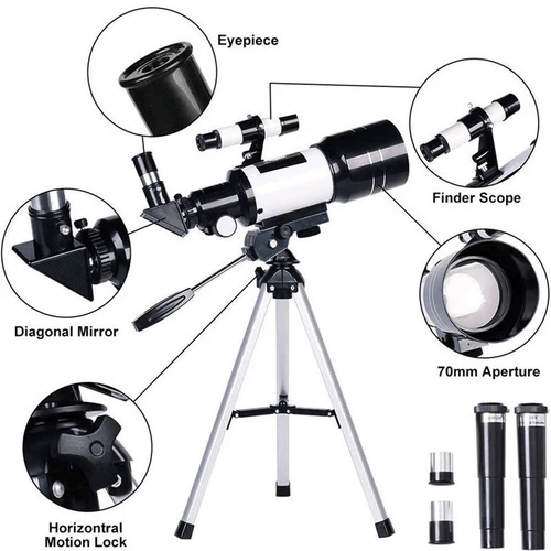 Professional Astronomical Telescope with 150x Zoom – Perfect for Moon Watching