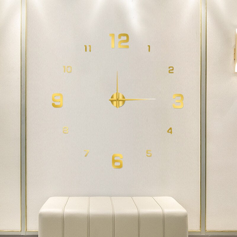 Unique Black Wall Clock | Innovative Design, Quartz Movement & Ideal for Home Decor