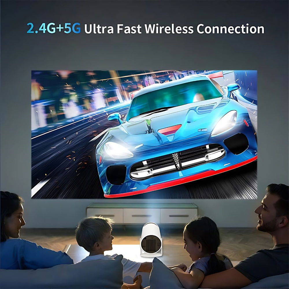 Portable Mini Projector | Handeld Projector UK - 4K HD Resolution, Auto Keystone & Ideal for Home Theater and Travel