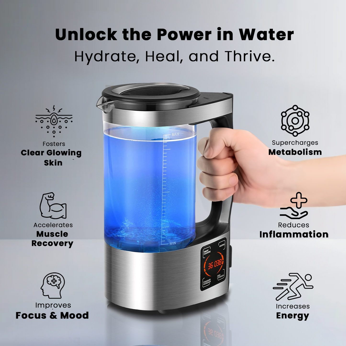 HydroZen™ Pitcher | Turn Water into Ionized