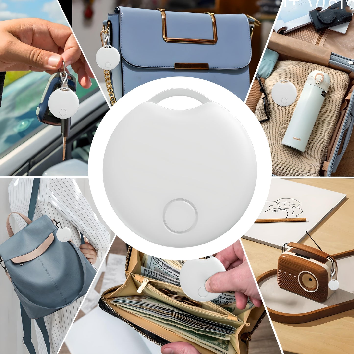 Universal Luggage Tracker | Compact, Bluetooth-Compatible & Ideal for Travel Security