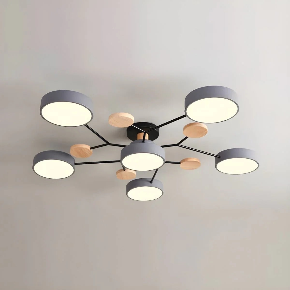 Contemporary Round Iron LED Chandelier | Energy-Efficient. Stylish Lighting for Living Rooms. Dining Areas & Entryways
