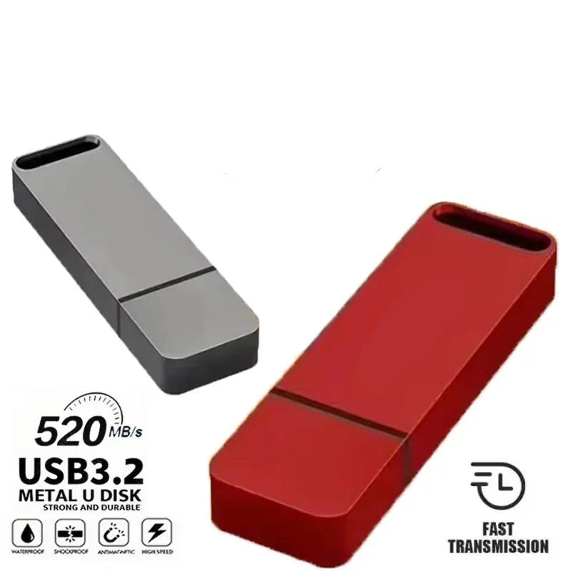 USB 3.2 Flash Drive | High-Speed, Durable Metal Housing & Waterproof for Windows and Mac OS