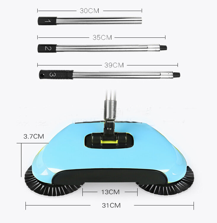 2-in-1 Vacuum Broom | Cordless, Eco-Friendly & Suitable for Tiles, Wood, and Carpets