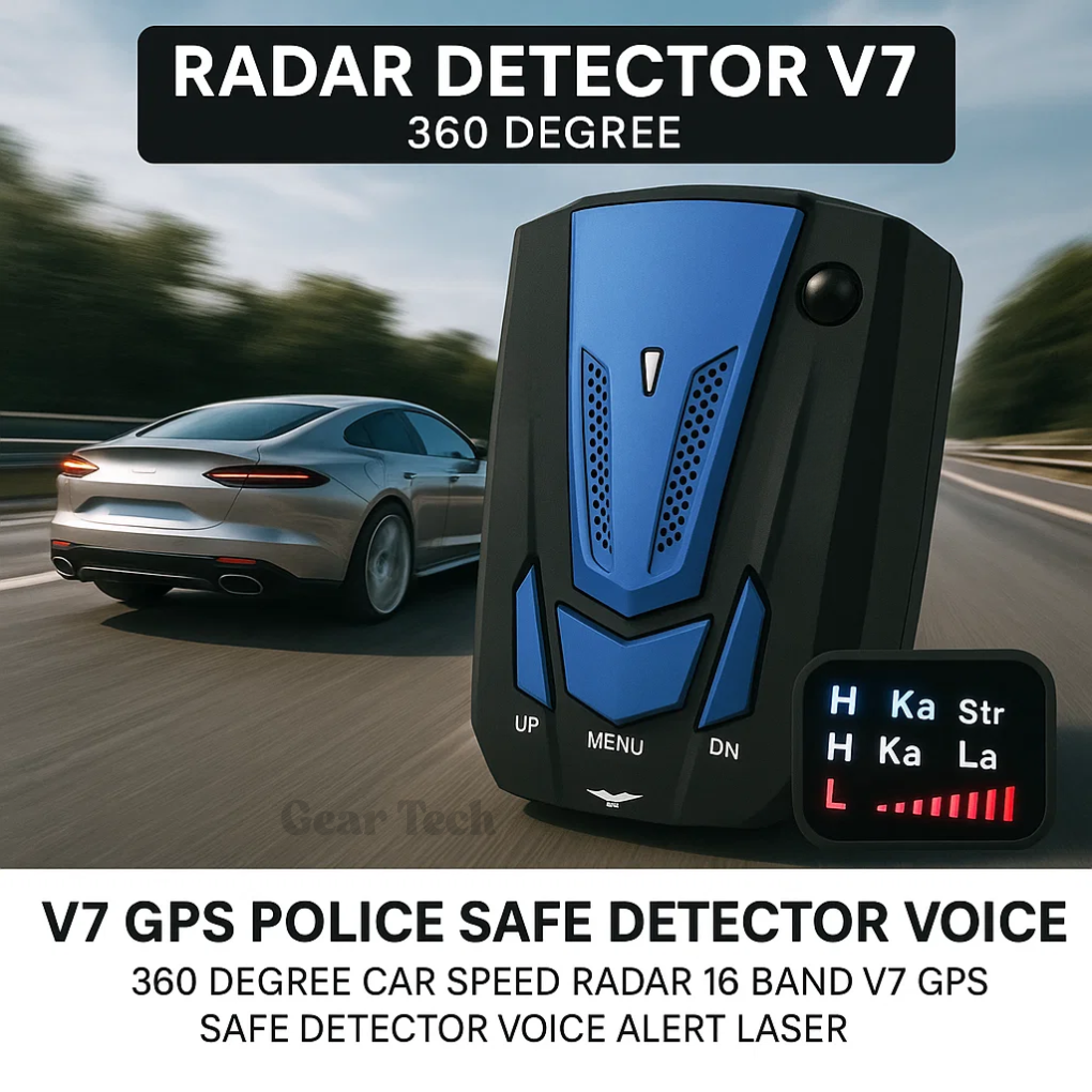 Radar Detector UK – Flash Speed Camera Detector with Precision Long-Range Detection for Safe Driving
