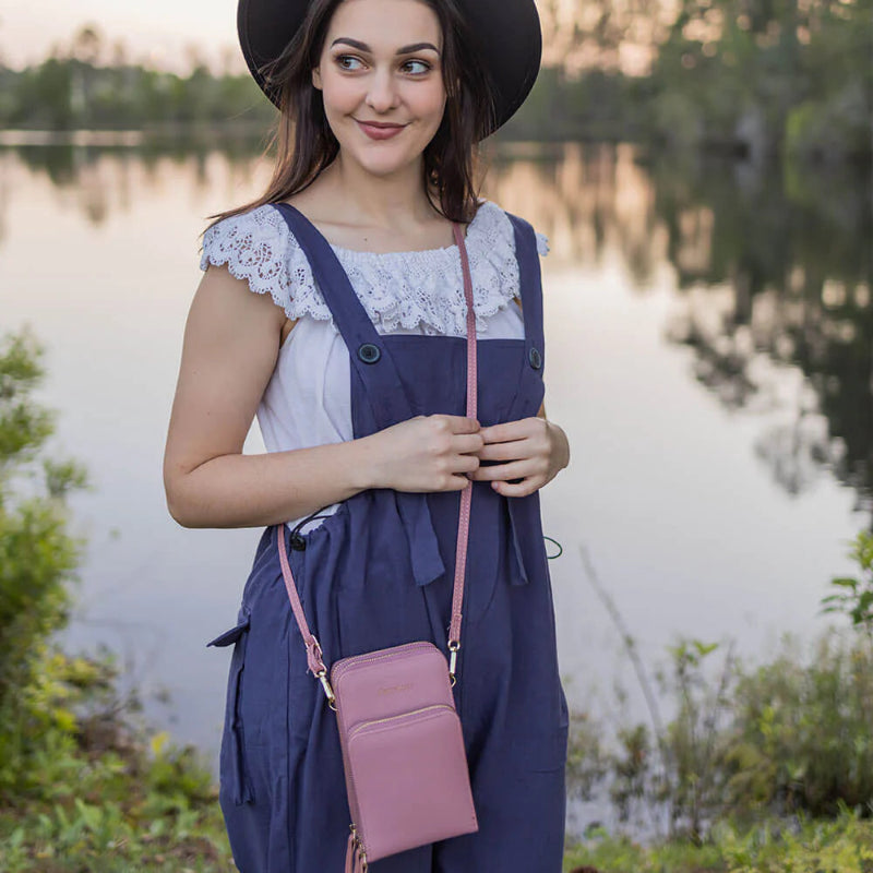 Leather Crossbody Phone Bag | Over-the-Shoulder Phone Bag