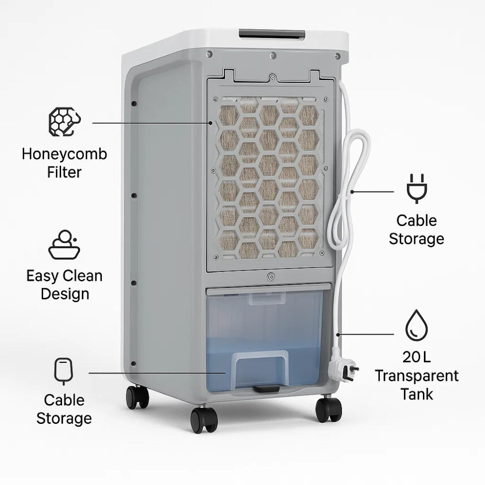 Portable Windowless Air Conditioner with Remote Control - Energy Efficient Cooling for Home, Office, and Small Spaces