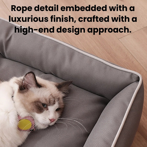 Orthopedic Memory Foam Dog Sofa Bed - Ideal for Arthritis, Large Dogs & Removable Covers