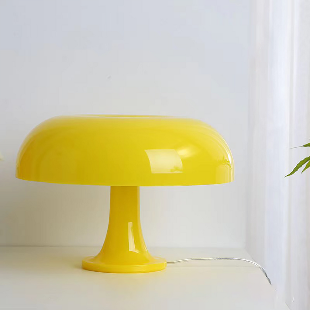 Scandinavian Mushroom Lamp – Unique Orange Table Lamp for Your Room
