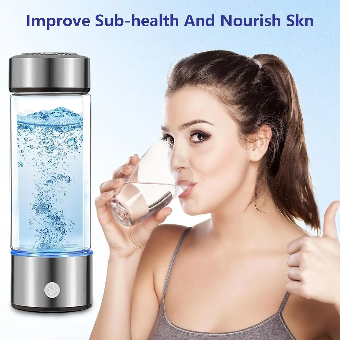 Aquyn Hydroclear Hydrogen Water Bottle – Premium Hydrogen-Rich Water Bottle for Daily Health