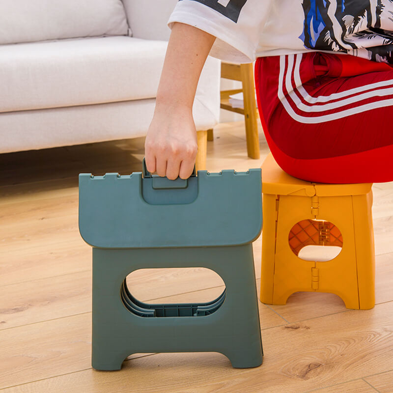 Folding Step Stool with Handle | Lightweight. Durable & Space-Saving for Kitchen. Bathroom. Office & Outdoor Use